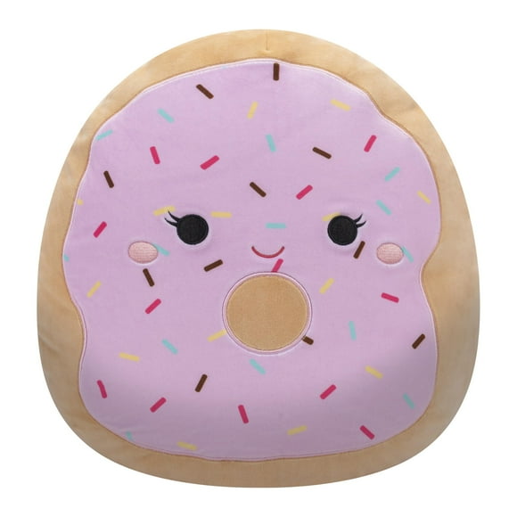 Squishmallows Original 14-Inch Dabria Pink Donut with Sprinkles - Official Jazwares Large Plush