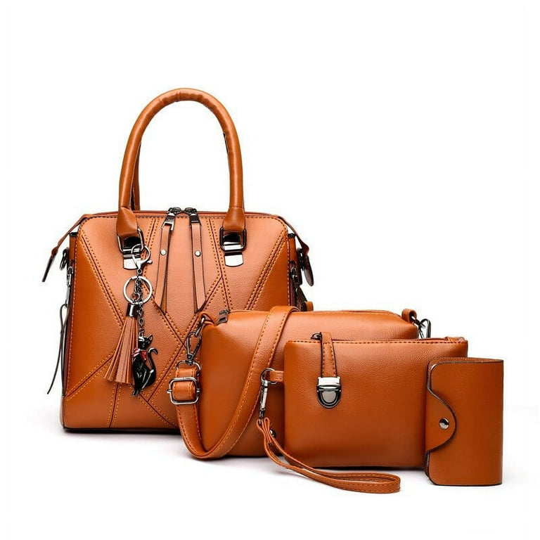 New Fashion Women's Crossbody Bag Designer Messenger Bags Famous Brand Ladies  Handbag Women's Shoulder Bag Purses 4pcs Bags