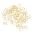 thumbnail image 1 of Clip de Papier, Force de Serrage Forte Clips de Papier de Forme Organisée de Manière Ordonnée Forme Unique Électrodéposition Facile à Transporter pour le Bureau, 1 of 8