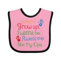 Inktastic Awesome Like My Opa Boys or Girls Baby Bib