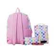 thumbnail image 2 of Jetstream 4pcs Full School Day Backpack set, Pastel Checkers, 2 of 3