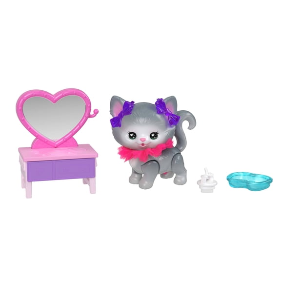 BarbieDream Squad Pet Kitty and Vanity with Color-Changing Accessories