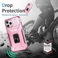 thumbnail image 4 of Funda para GANGXUN iPhone 12 Pro Max - Soporte metálico, Función magnética, Rosa, 4 of 5
