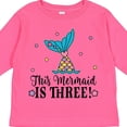thumbnail image 4 of Inktastic 3rd Birthday Mermaid Tail Girls Party Girls Long Sleeve Toddler T-Shirt, 4 of 5