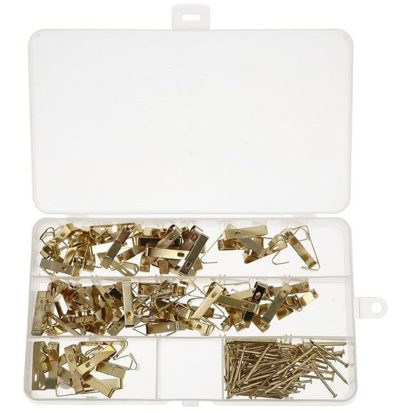 ITSELFER 50 Sets Picture Hangers Hanging Nails Picture Wall Hooks Wall Hangers with Nails