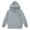 thumbnail image 2 of Boys Hoodies Kids Grey Hooded Long Sleeve Hooded Sweatshirt Top Winter Clothes 3T Toddler Girl Clothes, 2 of 5