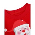 thumbnail image 3 of Wangsaura Women Christmas Pullover, Round Neck Print Party Spring Tops, 3 of 9