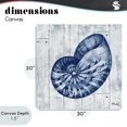 thumbnail image 4 of Stupell Industries Rustic Lodge Coastal Timberland Nautilus Canvas Art, 30 x 30, by Paul Brent, 4 of 8