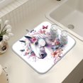 thumbnail image 7 of Ryvnso Horse Butterfly Flower Dish Drying Mat for Kitchen Countertop 18x24 Large Dish Pad Drainer Rack Dish Sink Mats, 7 of 7