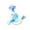 BU, variant on EGNMCR Children's Rotating Head Ball Spray Dance Light Projection Dolphins Children's Toy Party Performance Scene Display Props Festival Gifts Luminous Doll