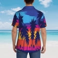 thumbnail image 6 of Bixox Men's Hawaiian Shirts Men's Beach with Palm Trees Print Short-Sleeve Shirt-3X-Large, 6 of 8