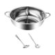 thumbnail image 4 of Olla caliente de acero inoxidable con cucharas, olla para sopa de dos sabores, utensilios de cocina, olla caliente 32cm, 4 of 9