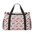 thumbnail image 1 of Easygdp Cute Christmas Hat Penguin Bolsa de Gimnasio, Bolsa de Viaje Duffel, Bolsa de Fin de Semana con Compartimentos, Bolsa de Mano para Noche, 1 of 7