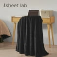 thumbnail image 5 of The Sheet Lab Solid Plush Microfiber Throw Blanket, Black, 50" x 70", 5 of 6