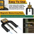 thumbnail image 3 of Ruler 0-80mm Woodworking Depth Ruler Digital Tablesaw Height Ruler Digital Height Depth Gauge LCD Display Vernier Caliper 3 Unit Modes Auto Power Off with Magnetic Bottom, 3 of 7