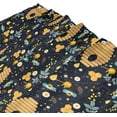 thumbnail image 3 of FREEAMG Shower Curtains Honeycomb Bee Curtain，Waterproof Fabric Decor Shower Curtains for Bathroom Set with 12 Hooks, 66"x 72", 3 of 6