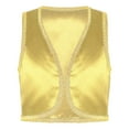 thumbnail image 2 of TiaoBug Gilet Sans Manches Ouvert devant pour Garçons Prince Arabe Doré Jaune 12, 2 of 6
