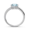 thumbnail image 4 of 2.00 Carat Round Cut Aquamarine Gemstone Elegant Engagement Ring for Ladies Solid 18K White Gold Size 5 by Diamond-Capitals, 4 of 8