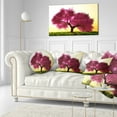 thumbnail image 3 of Designart Cherry Blossom in Beautiful Garden - Landscape Printed Throw Pillow - 12x20, 3 of 5