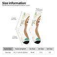 thumbnail image 4 of Goofa Cute Sloth In Yoga Pose Tree Printed Men's Crew Socks, Soft Durable Breathable Moisture-Wicking with Odor Control Cotton socks, 4 of 9