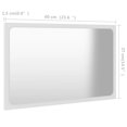thumbnail image 3 of vidaXL Bathroom Mirror White 60x1.5x37 cm Engineered Wood, 3 of 3