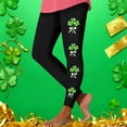 thumbnail image 3 of successthop St. Patrick Day Yoga Pant Green Vacation Leggings Plus Size Trousers Comfortable Holiday Workout Bottoms 3XL, 3 of 5