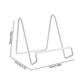 thumbnail image 3 of Metal Plate Display Stand, Tabletop Decorative Easel Holder, Stable Wire Frame for Picture Frames, Collectible Dishes and Artwork Display, Iron, Medium 14.5x9x10cm, 1pc, 3 of 6