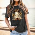 thumbnail image 2 of Yuhangmm Womens Halloween Shirts T Shirt with Cute Graphics Soft Round Neck Casual Tee for Daily Lightweight Top with Playful Design OTHER XL, 2 of 4
