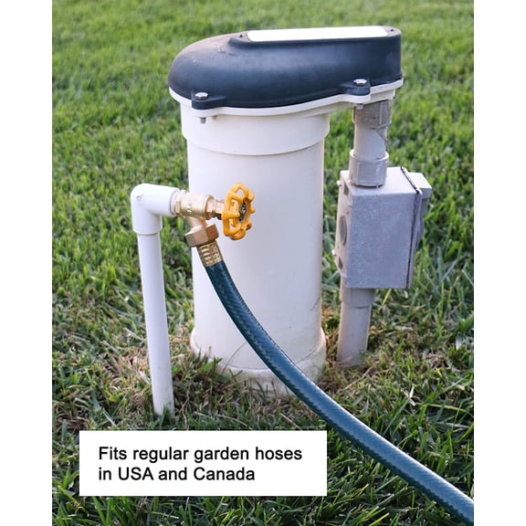 PYYAN-Sprinkler Garden Faucet Valve with 1/2" MNPT Connection Plus Adapter Bushings for 3/4" and 1" MNPT