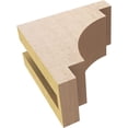 thumbnail image 6 of 3"W x 6"D x 6"H Classic Mediterranean Rough Cedar Woodgrain TimberThane Corbel, Primed Tan, 6 of 6