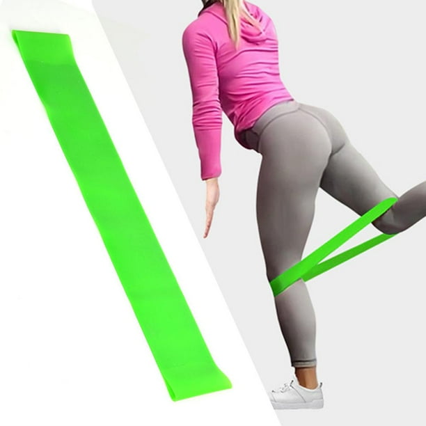 Banda de goma de resistencia deportiva para yoga, gimnasio, entrenamiento físico, cuerda de tracción (verde)