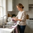 thumbnail image 6 of Kyusrd Hand Towels for Bathroom,Cotton Soft Absorbent Decorative Hand Towel for Face Spa Bath Gym Kitchen,Wine,34x72cm, 6 of 6