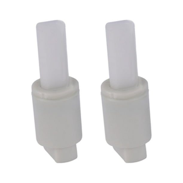 2 amortiguadores para tapa de inodoro, piezas de conexión para tapa de inodoro universales. En sentido anti-horario