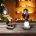 thumbnail image 3 of Hengsof - Luz de noche navideña con enchufe para Papá Noel y muñeco de nieve, decoración de cerámica vintage, luz de noche navideña para dormitorio, pasillo, escaleras, regalo de Navidad, 3 of 3
