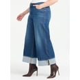 thumbnail image 3 of Sofia Vergara Women's Plus Size Margot Wide Leg Cuffed Sizes 14W-26W, 3 of 5