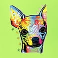thumbnail image 5 of Wild Bobby Dean Russo Colorful Chihuahua Dog Lover Men Graphic Tee, Safety Green, X-Large, 5 of 5