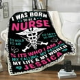 thumbnail image 4 of She is A Black, She is A Queen Blanket for Black Nurse, Medical Professionals Technicians Staff for Birthday, Christmas, Appreciation Super Soft and Warm Blanket, 4 of 6