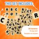 thumbnail image 3 of Strictly Briks Compatible with Lego AlphaBriks, 200 Pieces, 1x1 Alphabet Letter Bricks with Drawstring Bag, Easy to Remove, Fun and Educational Tool, 100% Compatible with All Major Brands, 3 of 5