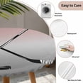 thumbnail image 4 of Round Fitted Tablecloth with Elastic Hockey Player Tablecloths Waterproof Oil Proof Sports Ground Ombre Grey Pink Table Cover for Kitchen Dinner Party Picnic Fits Tables up to 36"- 44" Diameter, 4 of 9