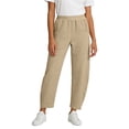 thumbnail image 5 of FengLS Womens Casual Pants Elastic High Waist Pants with Pockets Comfortable Lounge Trousers Solid Color Daily Sweatpants, 5 of 7