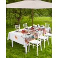 thumbnail image 4 of Outdoor Tablecloth with Umbrella Hole Zipper,Hedgehog Autumn Thanksgiving Pumpkin Waterproof Zippered Table Cloth for Rectangle Tables,Farm Burnt Orange White Patio Table Covers for Indoor Pinic, 4 of 6