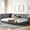 Gray, variant on Sturdy wood and velvet full size daybed - Switches between bed and sofa for flexible use