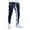 A-Navy37, variant on XIAONU Men's Zip-Accent Jogger Pants Elastic Waist Slim-Fit Trousers Streetwear Casual Daily Wear Pant