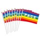 thumbnail image 2 of Banderas de paz de mano, 50/100 piezas Mini bandera de la paz Mini bandera de la paz Bandera pacifista del arco iris Estándares líderes en la industria, 2 of 8