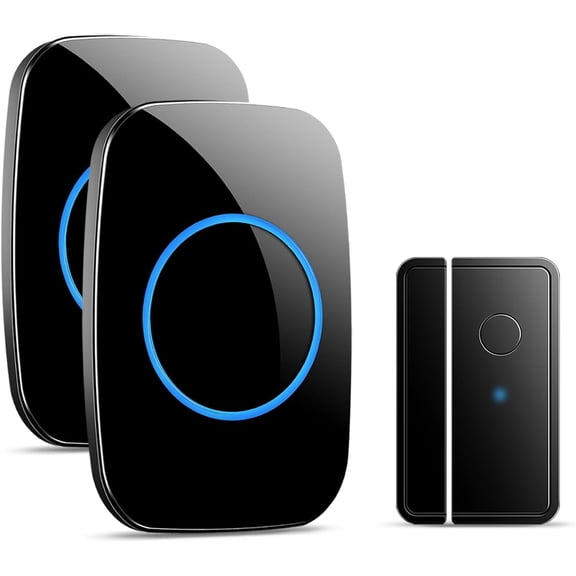 Door Chime When Door Opens, FullHouse Door Sensor Wireless Entry Alarm with 1000ft Range, 60 Chimes and 5 Volume Levels for Business/Store/Home/Office