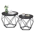 thumbnail image 1 of Juego de mesa de café VASAGLE Small Round con marco de acero (2 unidades), 1 of 8