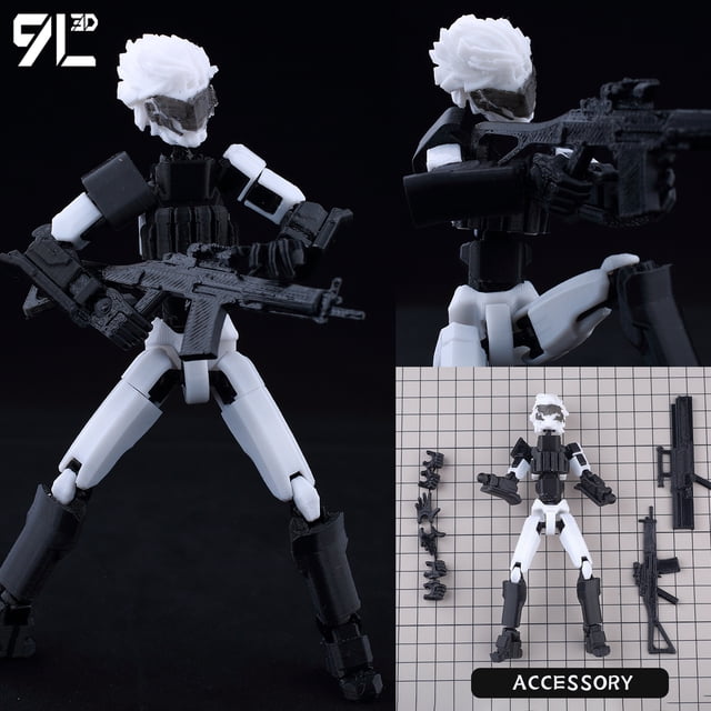 (Assembly Completed) T13 Action Figure Set,Dummy 13 Robot Action Figure, Lucky 13 Collectible Action Figure Articulated