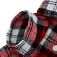 thumbnail image 4 of Nueva camiseta a cuadros para perros y cachorros pequeños, abrigo con solapa, chaqueta para gatos, ropa, disfraz rojo S, 4 of 10