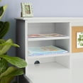 thumbnail image 3 of Guidecraft Taiga Kids Desk and Chair Set with Hutch - Gray: Kids Wooden Study Desk with Chair, Storage Shelves and Drawers, 3 of 6