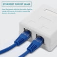 thumbnail image 4 of RJ45 Network Socket - Shielded Surface Mounted Double Wall Socket with CAT6A Ethernet LAN Cable Port for Network Cable, 4 of 8